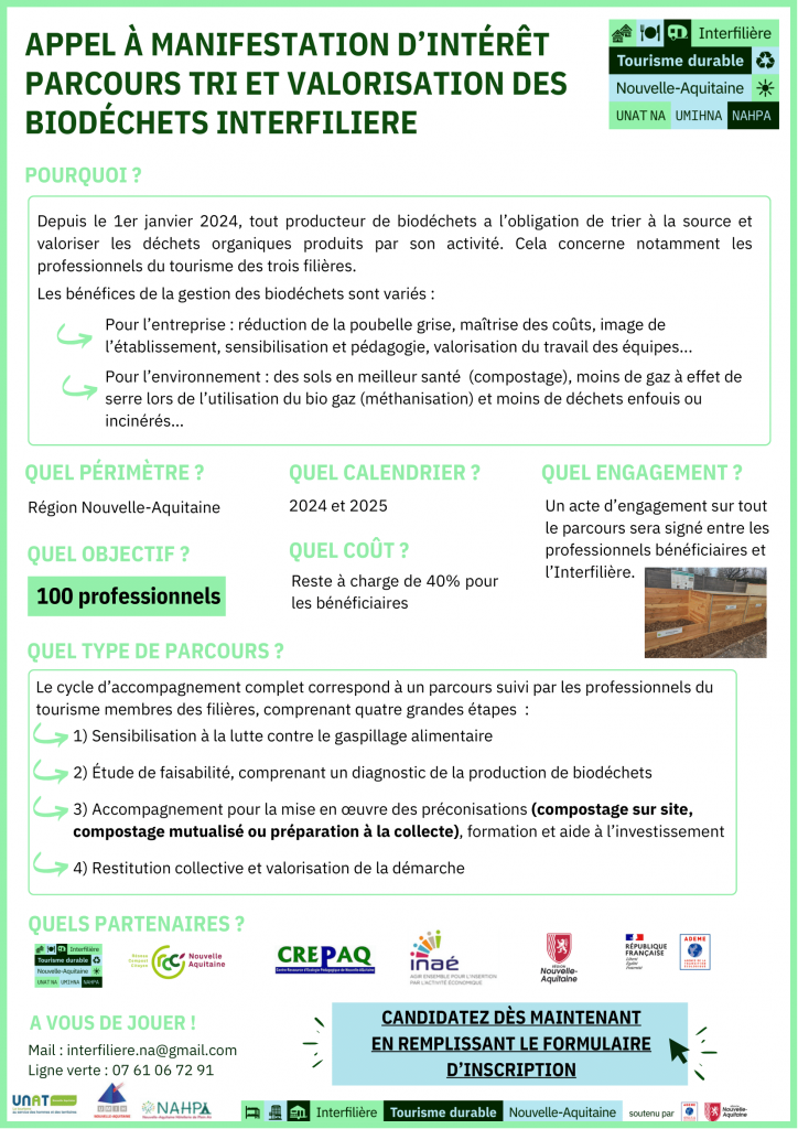 Plaquette présentation parcours biodéchets interfilière